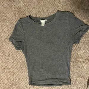 Bozzolo Small Cropped Gray Shirt